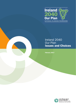Ireland 2040 Our Plan Issues and Choices