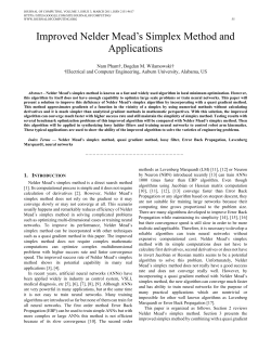 Improved Nelder Mead`s Simplex Method and