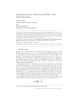 Approximating the Nash Social Welfare with