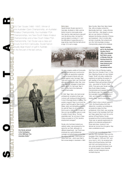 DG `Dan` Soutar (1882 - 1937): Winner of one Australian Open