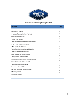 Trainer Induction Handbook &ndash; Watto Training