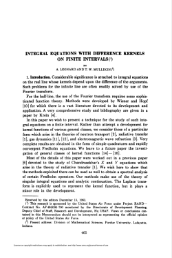 integral equations with difference kernels on finite intervals