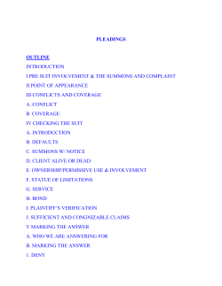 pleadings - TheCLM.org