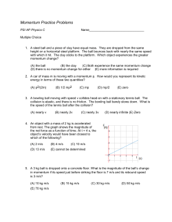 Momentum Practice Problems