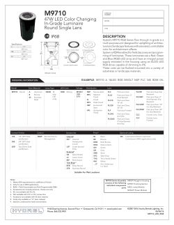 47W LED Color Changing In-Grade Luminaire Round Single Lens