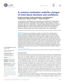 A common mechanism underlies changes of mind about decisions