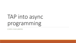 TAP into async programming