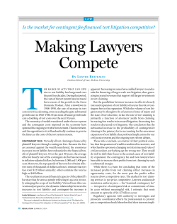 Making Lawyers Compete