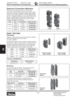 External Connection Modules Head / Tail Sets