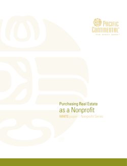 Purchasing Real Estate as a Nonprofit
