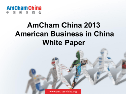 pptx - The American Chamber of Commerce in Southwest China