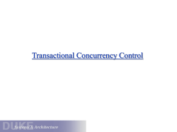 Transactional Concurrency Control