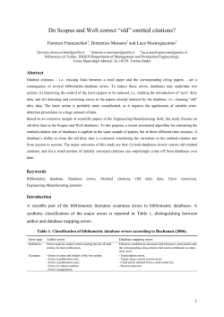 Automated algorithm for analysing the omitted citations