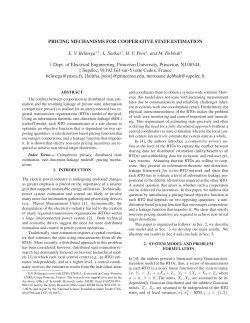 PRICING MECHANISMS FOR COOPERATIVE