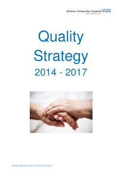 aintree hospital quality strategy 2014-2017