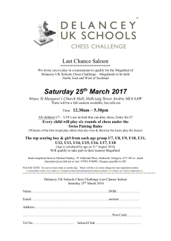 Saturday 25th March 2017