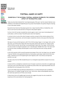 exhibition at the national football museum celebrates the cheering