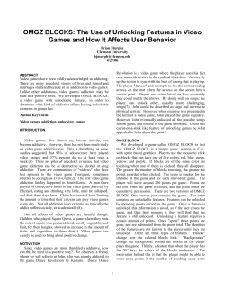 SIGCHI Conference Paper Format