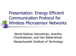 Energy Efficient Communication Protocol for Wireless Microsensor