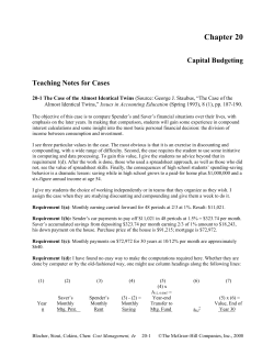 Capital Budgeting