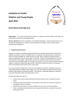 Children, Families and Young People Tender
