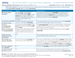 Coverage for: Individual + Family | Plan Type: POS