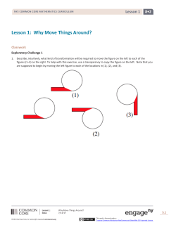 Lesson 1: Why Move Things Around?