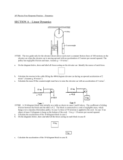 SECTION A &ndash; Linear Dynamics