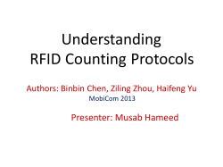 Understanding RFID Counting Protocols, ACM MobiCom 2013
