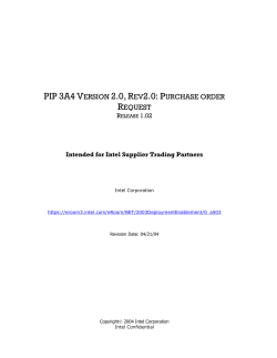 3A4 v2.0 Supplier Implementation Guide