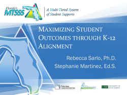 PowerPoint Presentation - Maximizing Student Outcomes