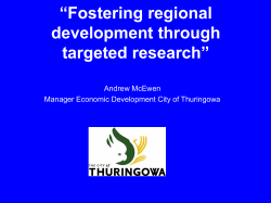 SKILLS CRISIS OR OPPORTUNITY? Skills Shortages in the Townsville