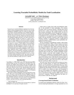Learning Tractable Probabilistic Models for Fault