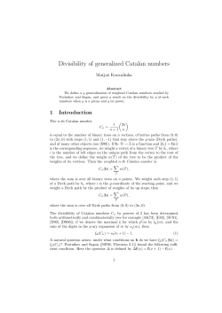 Divisibility of generalized Catalan numbers