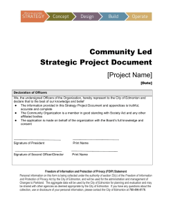 Strategy Document Template - Community Led