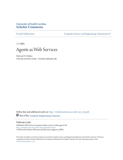 Agents as Web Services - Scholar Commons