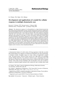 Mathematical Biology