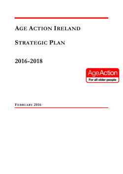 Draft Strategy Plan 2016 - 2018