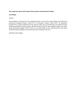 Non-cooperative games with prospect theory