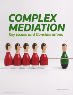 Complex Mediation: Key Issues and Considerations