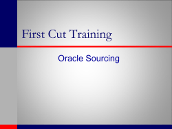 Oracle-Sourcing - the Groupsite for Oracle Advance Procurement.