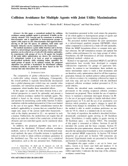 Collision Avoidance for Multiple Agents with Joint Utility Maximization