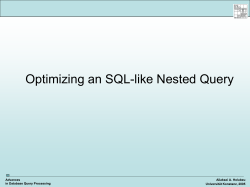 Nested predicate - Universit&auml;t Konstanz