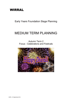Foundation Stage Medium Term Planning
