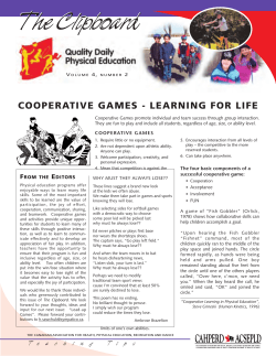 Cooperative Games Clipboard