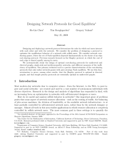Designing Network Protocols for Good Equilibria