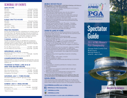Spectator Guide - KPMG Women`s PGA Championship