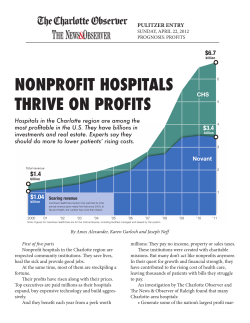 NoNprofit hospitals thrive oN profits