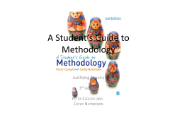 A Students` Guide to Methodology