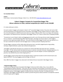 Coborn`s Baggers Compete for Coveted Best Bagger Title Winner